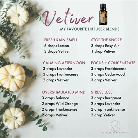 vetiver essential oil recipe